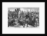 Engraving of Althore Showing Rene de Laudonniere the Worship of Ribault's Column Monument by Anonymous