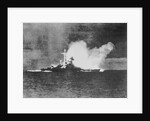 Battleship Being Destroyed by Anonymous
