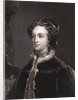Drawing of Mary Stuart in Outerwear and Boarding Boat by Anonymous