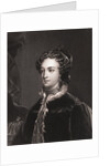 Drawing of Mary Stuart in Outerwear and Boarding Boat by Anonymous