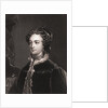 Drawing of Mary Stuart in Outerwear and Boarding Boat by Anonymous