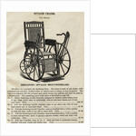 Early Wheelchair Advertisement by Anonymous