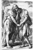 Illustration of Jonathan Comforting David by Anonymous
