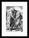 Illustration of Jonathan Comforting David by Anonymous