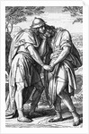 Illustration of Jonathan Comforting David by Anonymous