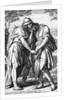 Illustration of Jonathan Comforting David by Anonymous