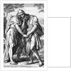 Illustration of Jonathan Comforting David by Anonymous
