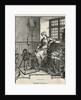Woman with Spinning Wheel by Anonymous