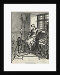Woman with Spinning Wheel by Anonymous