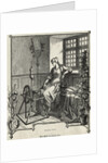 Woman with Spinning Wheel by Anonymous