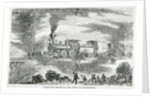 Hoard of Grasshoppers Flying Towards Train by Anonymous