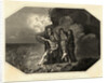 Engraving of King Canute with Courtiers by Anonymous