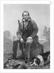 John James Audubon Sitting with Gun and Dog by Anonymous