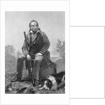 John James Audubon Sitting with Gun and Dog by Anonymous