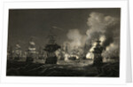 Illustration of the Battle of the Nile by Albert Henry Payne