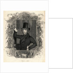 Portrait of Eugene Sue with Elaborate Border by Anonymous