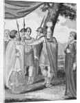 Drawing of Military Outdoor Scene from Titus Andronicus by Anonymous