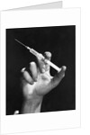 Hand Holding Syringe by Anonymous