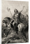 Portrait of King Clovis Riding Horse by Anonymous
