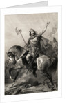 Portrait of King Clovis Riding Horse by Anonymous