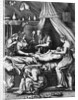 Illustration of Doctor Cupping Patient by Anonymous