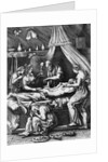 Illustration of Doctor Cupping Patient by Anonymous