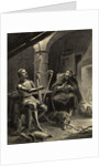 Illustration of Richard I and Friar Tuck by Anonymous