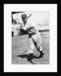 Baseball Player Bill Terry in Batting Stance by Anonymous