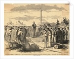 Men Praying at New Telegraph Station by Anonymous