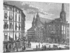 Engraving of Eisenstadt Town Square by Anonymous