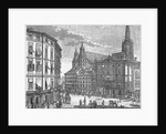 Engraving of Eisenstadt Town Square by Anonymous