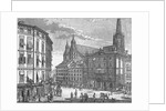 Engraving of Eisenstadt Town Square by Anonymous