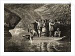People Crossing River Styx in Mammoth Cave of Kentucky by Anonymous