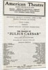 Showbill From Julius Ceaser by Anonymous