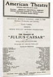 Showbill From Julius Ceaser by Anonymous