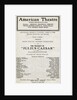 Showbill From Julius Ceaser by Anonymous