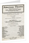 Showbill From Julius Ceaser by Anonymous