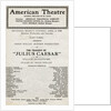 Showbill From Julius Ceaser by Anonymous