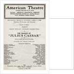 Showbill From Julius Ceaser by Anonymous