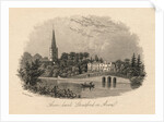 Illustrated View of Avon Bank of Stratford on Avon by Anonymous