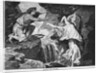 Engraving of Orpheus Reaching for Eurydice by Anonymous