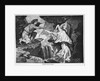 Engraving of Orpheus Reaching for Eurydice by Anonymous