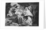 Engraving of Orpheus Reaching for Eurydice by Anonymous
