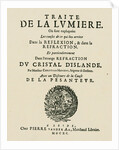 Title Page from Book by Christiaan Huygens