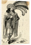 Man Standing in Medieval Garb by Anonymous