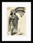 Man Standing in Medieval Garb by Anonymous
