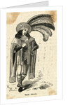 Man Standing in Medieval Garb by Anonymous
