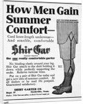 Advertisement for Men's Garters by Anonymous