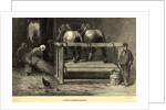 Horses on a Belgian Threshing Machine by Anonymous