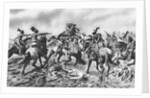 War Scene with Troops on Horseback by Anonymous